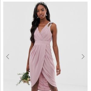 TFNC TALL wrap midi dress